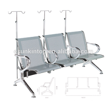 Hospital chair for commerical used, Aluminum armrest and legs three seater design (KS3BB-3)